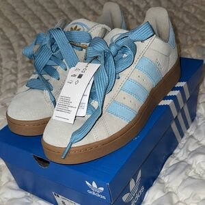 Adidas Blue and White Sneakers Classic Design
